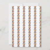 Modern Botanical Summer Fall Wedding Bridal Shower Kaart (Achterkant)