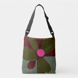 Modern Botanical Tote Crossbody Tas