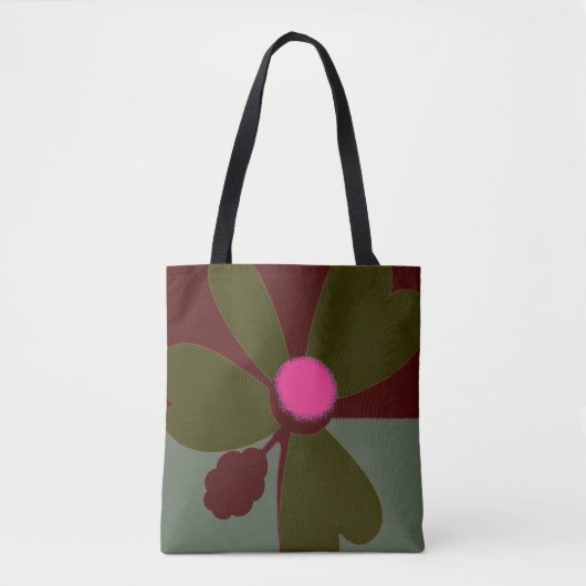 Modern Botanical Tote Draagtas (Voorkant)
