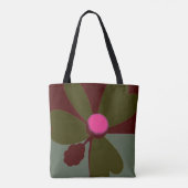 Modern Botanical Tote Draagtas (Achterkant)