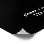 Modern Botanik Pricelist Poster (Hoek)