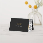 Modern Botanisch Bladpatroonrand (Achterkant)