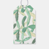 Modern Botanisch groen bruiloft dank u Cadeaulabel (Achterkant)