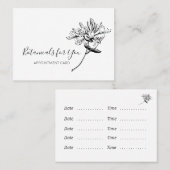 Modern Botanisch Script en Honeysuckle Visitekaartje (Voorkant / Achterkant)