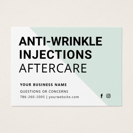 Modern Botox Injection Aftercare (Devant)