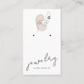 Modern Boutique Earring Display Kaart Visitekaartje (Voorkant)
