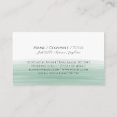 Modern Boutique Forest Green Waterverf Business Informatiekaartje (Achterkant)