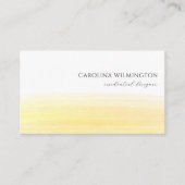 Modern Boutique Sunny Yellow Waterverf Business Informatiekaartje (Voorkant)