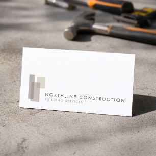 Modern Bouwbedrijf Logo Visitekaartje