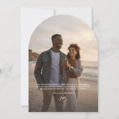 Modern Bows Cream Rouge Photo carte de Noël (Dos)