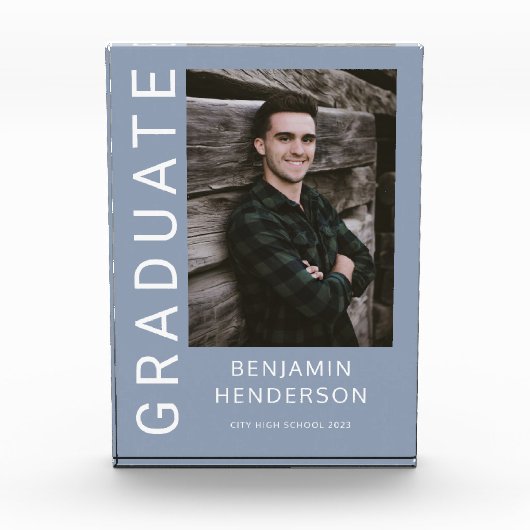 Modern Boy Afstuderen Fotoblokken (Voorkant)