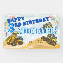 Modern Boys Construction Kind's Verjaardagsfeest