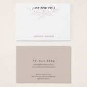 Modern Branch Earthy Bracelet Display Card (Devant & derrière)