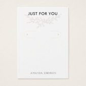 Modern Branch Earthy Hoop Earring Display Kaart (Voorkant)