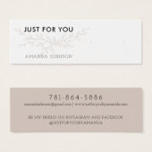 Modern Branch Earthy Stud Earring Display Card Mini Visitekaartjes (Voorkant /achterkant)