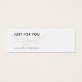 Modern Branch Earthy Stud Earring Display Card Mini Visitekaartjes (Voorkant)