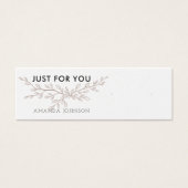 Modern Branch Earthy Stud Verdien Display Card Mini Visitekaartjes (Voorkant)