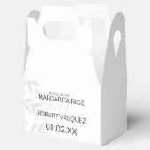 Modern Branch Grey White Bedankdoosjes (Geopend)