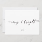 Modern Branded Holiday Christmas Kaart (Voorkant)