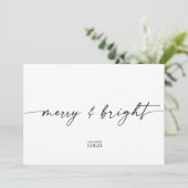 Modern Branded Holiday Christmas Kaart (Staand voorkant)