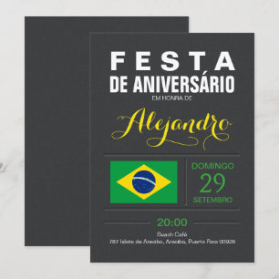 Modern: Brasil Feest Kaart
