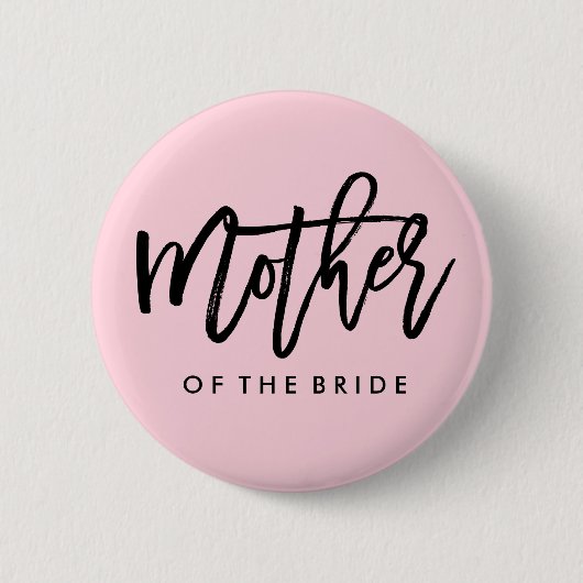 Modern Bridal Party Moeder van de Bride Ronde Button 5,7 Cm (Voorkant)