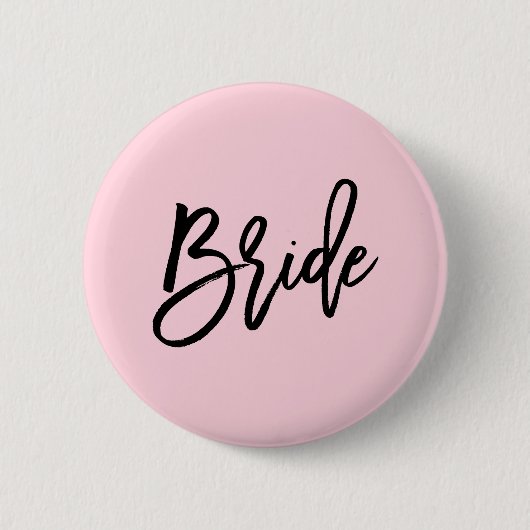 Modern Bridal Party Wedding Ronde Button 5,7 Cm (Voorkant)