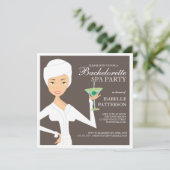 Modern Bride Bachelorette Spa Kaart (Staand voorkant)