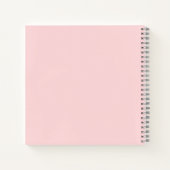 Modern Bride Elegant Pink Weddenschap Notitieboek (Achterkant)