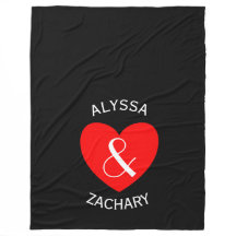 Modern Bride en Groom Red Heart