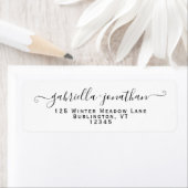 Modern Bride Groom Handgeschreven het Adres van de Etiket (Insitu)