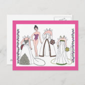 Modern Bride III Paper Doll Briefkaart (Voorkant / Achterkant)