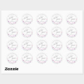 Modern Bride Shower Square Sticker (Feuille)