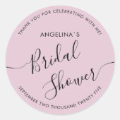 Modern Bride Shower Square Sticker  (Voorkant)