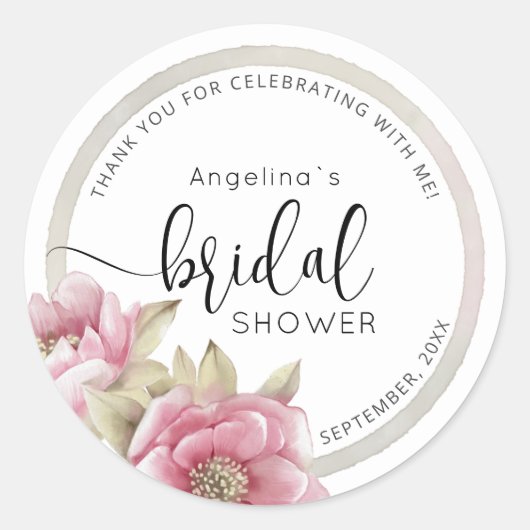 Modern Bride Shower Sticker (Devant)