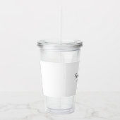 Modern Bridesmaid Minimalist Script Design Acryl Drinkbeker (Rechts)