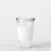 Modern Bridesmaid Minimalist Script Design Acryl Drinkbeker (Achterkant)