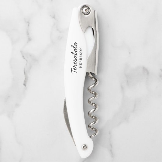 Modern Bridesmaid Minimalist Script Design Kurkentrekker (Achterkant)