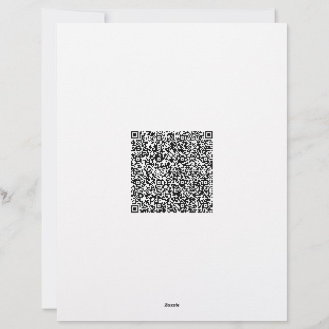 Modern Briefhoofd met QR-code en logo (Achterkant)