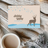 Modern Briefkaart script kalligrafie Holiday Wishe