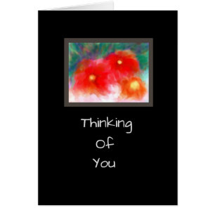 Modern Bright Flowers Bereavement/Get Well Kaart