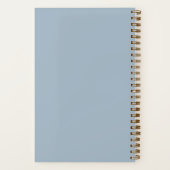 Modern Bright Ideas Personalized Name Dusty Blue Notitieboek (Achterkant)