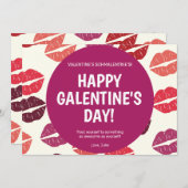 Modern Bright lips Galentine Day Card Kaart (Voorkant / Achterkant)