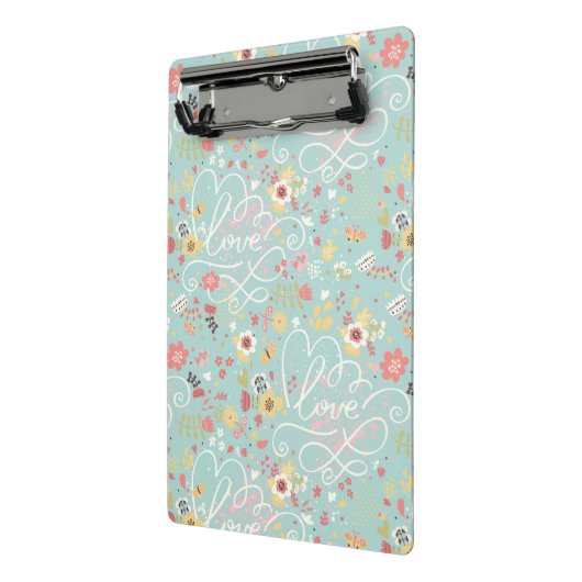 Modern Bright Romantisch patroon Mini Klembord (Angled2)