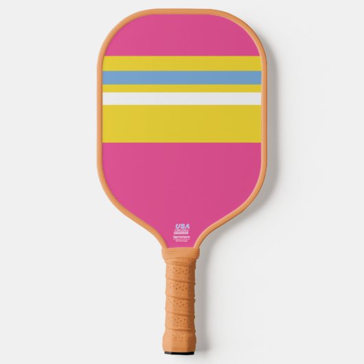 Modern Bright Roze Pickleball Paddle (Achterkant)