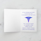 Modern Bright Sky Medisch personeel Dank u kaart (Binnen)