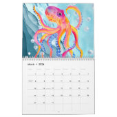 Modern Bright Waterverf Zee Life Kalender (Mar 2026)