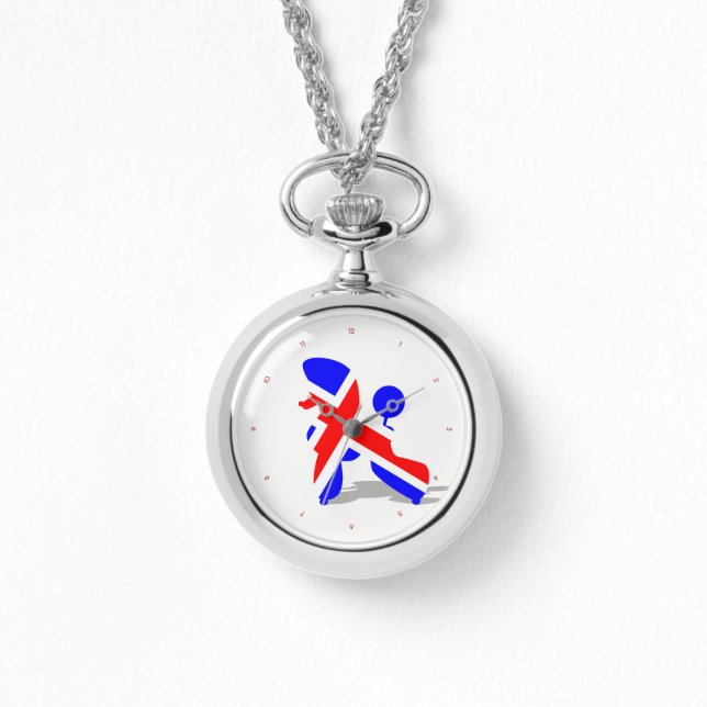 Modern British Poodle Watch Horloge (Voorkant)