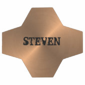 Modern Bronze Metallic Gold Sports Personalized Voetbal (Enkel)