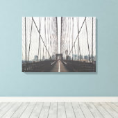 Modern Brooklyn Bridge Canvas Afdruk (Insitu (Houten vloer))